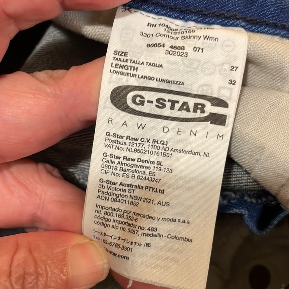 G Star Raw Denim Jeans Size Size 27 - Picture 11 of 12